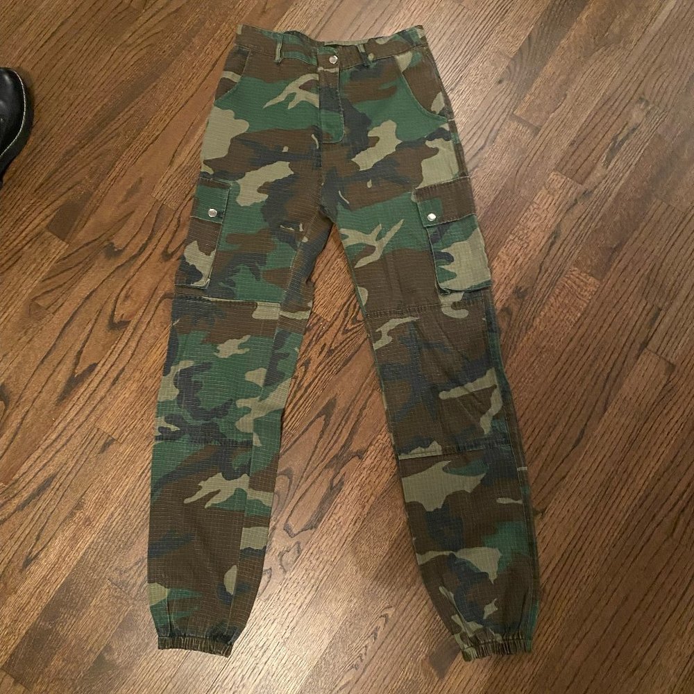 Misguided Camo Cargo Joggers